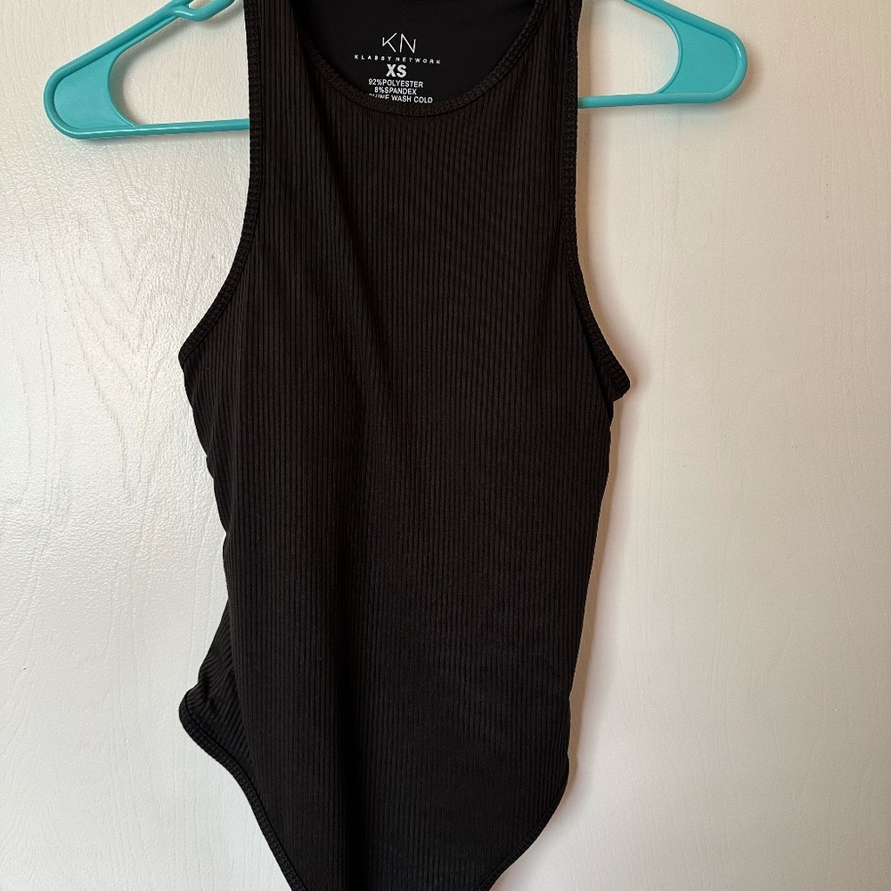 KLASSY NETWORK - Black High Neck Bodysuit / XS